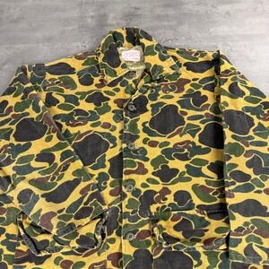 Vintage Saftbak Hunting Field Jacket Men XL FrogSkin Camo Jim Catfish Hunter USA